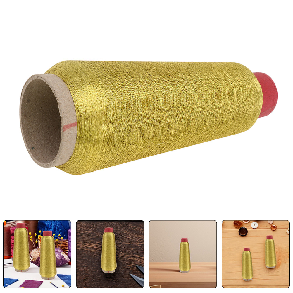 Embroidery Craft - 2 Rolls Premium Golden Metallic Sewing