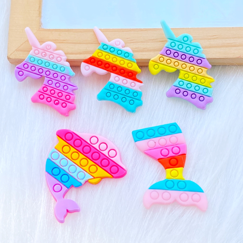 20Pcs New Cute Fishtail Unicor - Embellishment Glue Craft ulasan dan harga