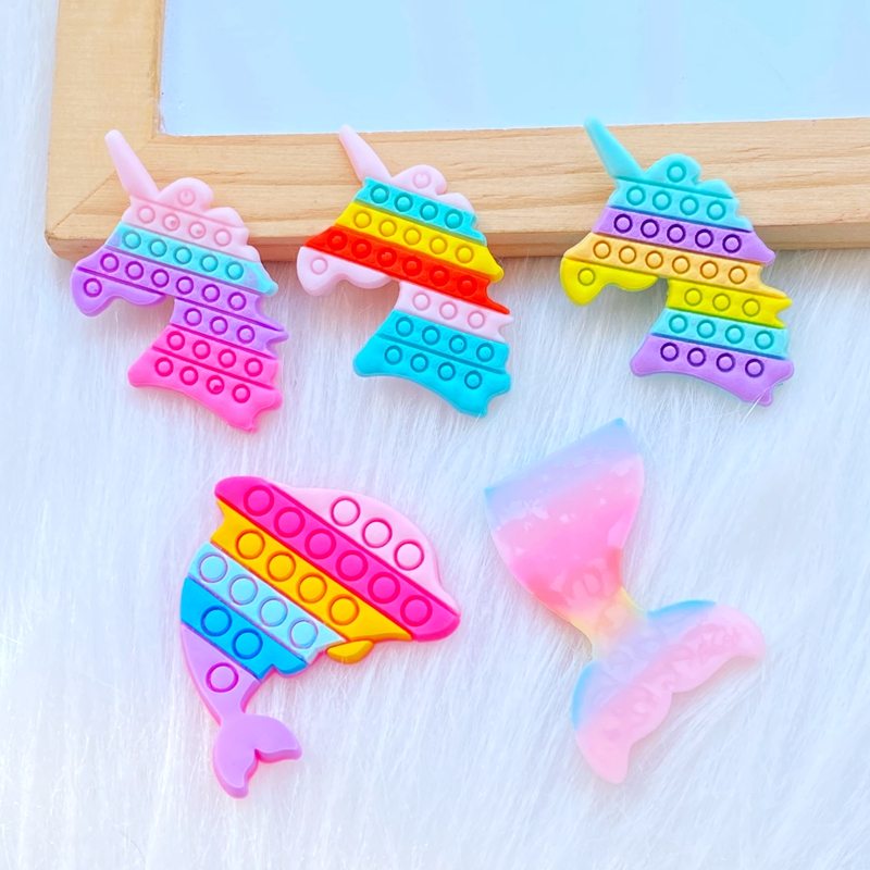 20Pcs New Cute Fishtail Unicor - Embellishment Glue Craft ulasan dan harga