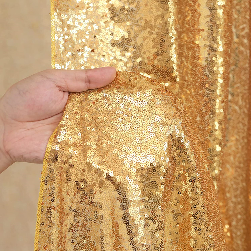 Gold/Silvery Sequin Backdrop C - Sequin Fabric Panel ulasan dan harga