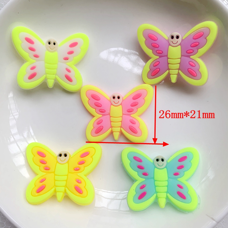 10pcs Cute Large butterfly PVC - Embellishment Glue Craft ulasan dan harga