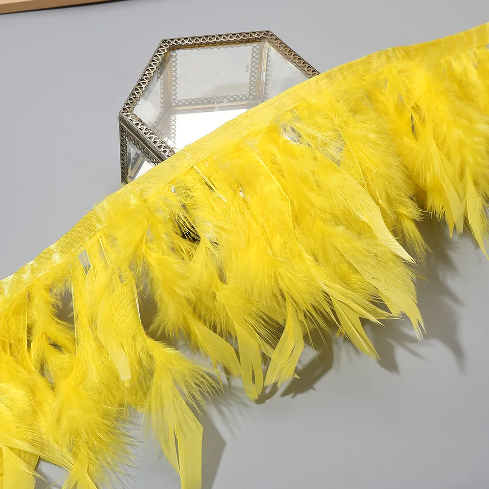 10Meters 15-20cm Turkey Feathe - Feather Trim Marabou ulasan dan harga