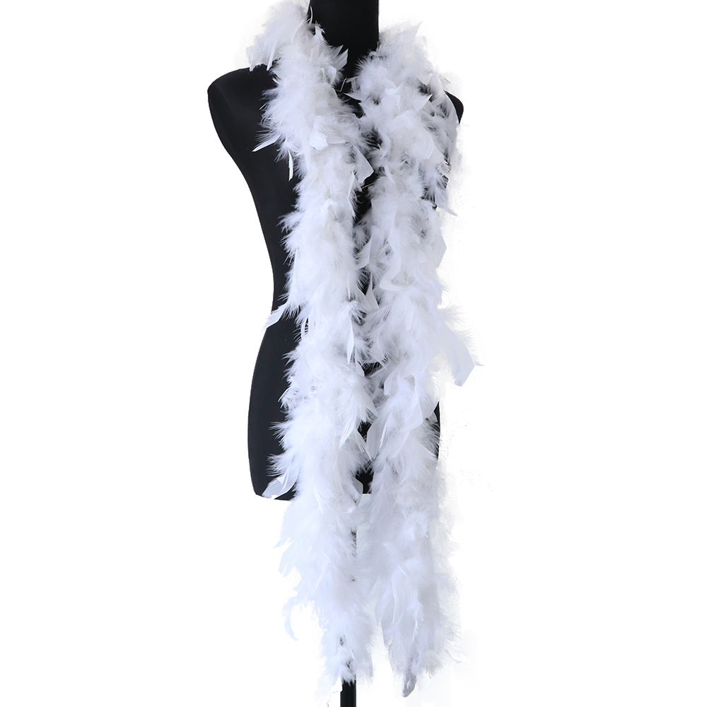 2 Yards Fluffy White Feather B - Feather Trim Marabou ulasan dan harga
