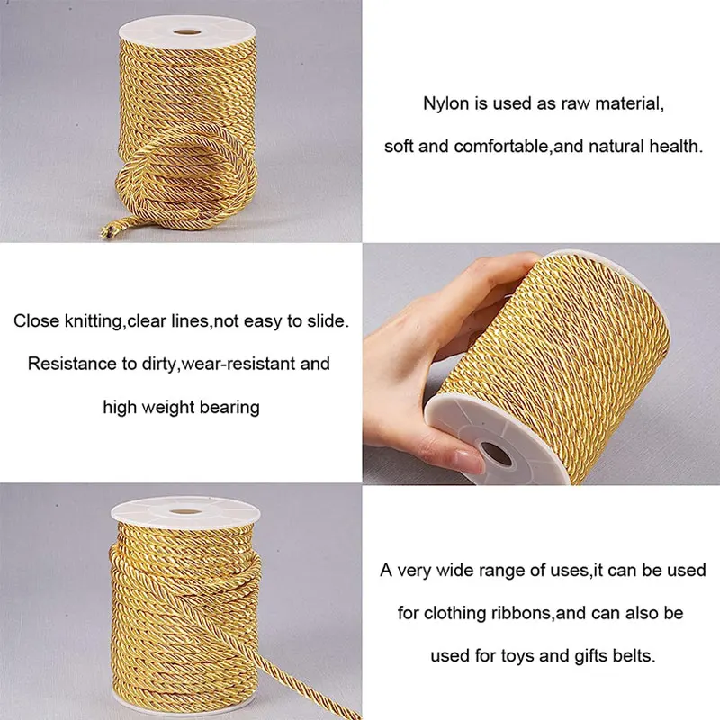 5mm 100yards Twisted Cord Rope - Cord Trim Twisted ulasan dan harga