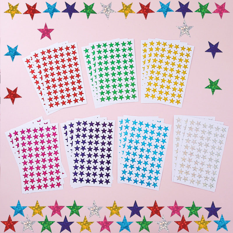 420Pcs Star Stickers Sparkly H - Glitter Vinyl Roll ulasan dan harga