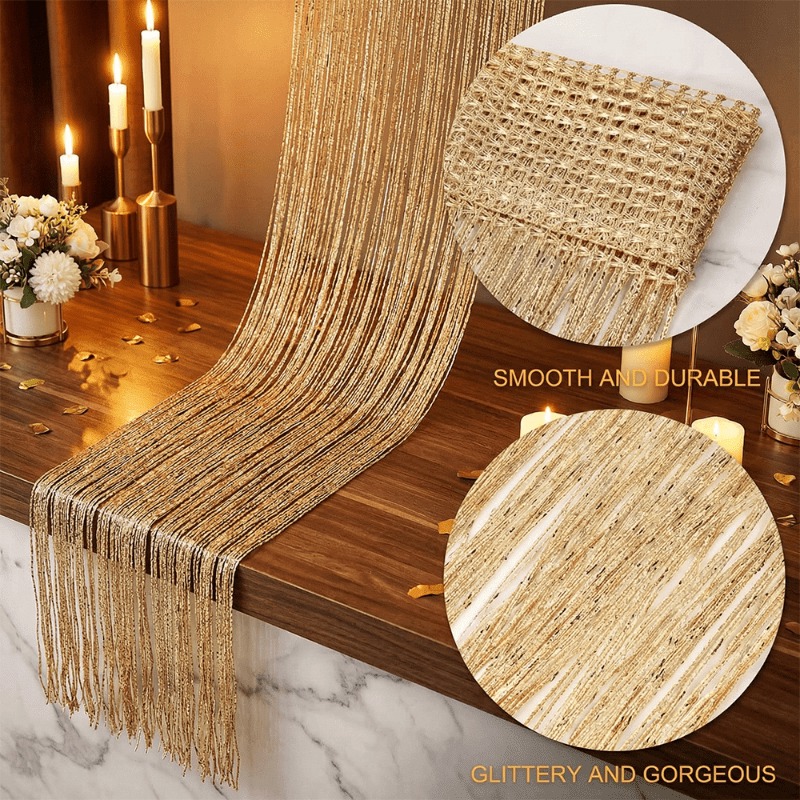 1PC gold Bohemian-style sparkl - Sequin Fabric Panel ulasan dan harga