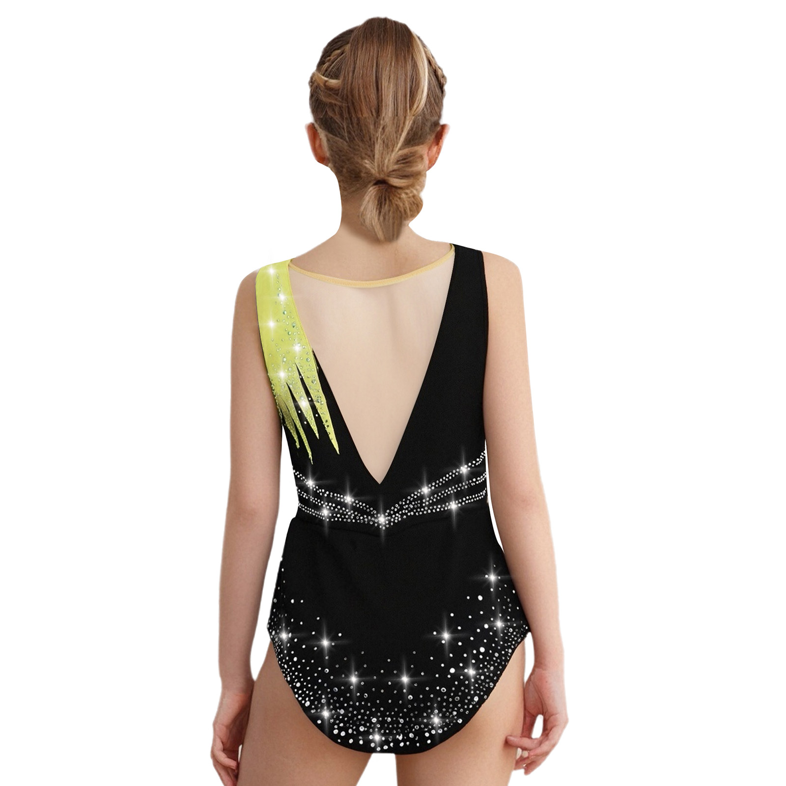 Kids Girls Figure Skating Rhyt - Rhinestone Banding Trim ulasan dan harga
