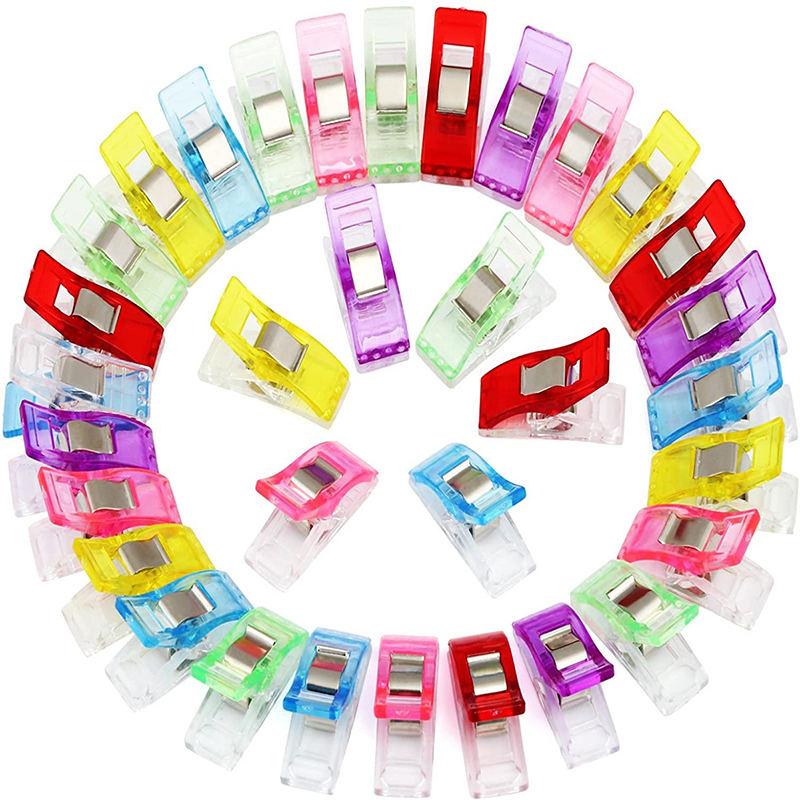 20/40PCS Random Color Clip Pla - Embroidery Craft ulasan dan harga