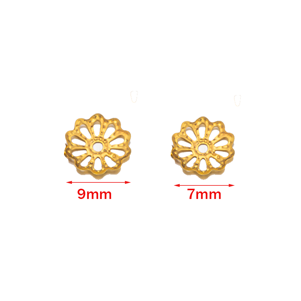 200pcs 7/9mm Filigree Flower H - Embellishment Crafts ulasan dan harga