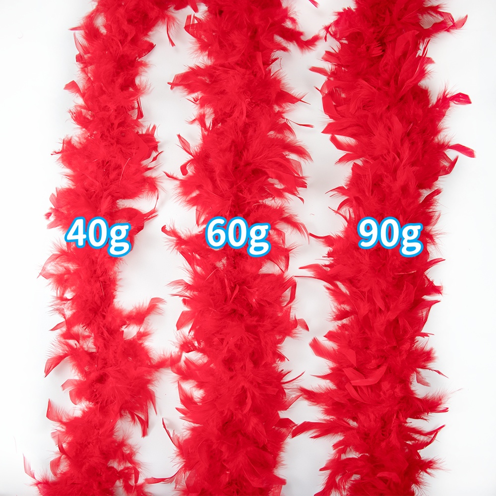 Red Marabou Feather Boa Trim F - Feather Trim Marabou ulasan dan harga