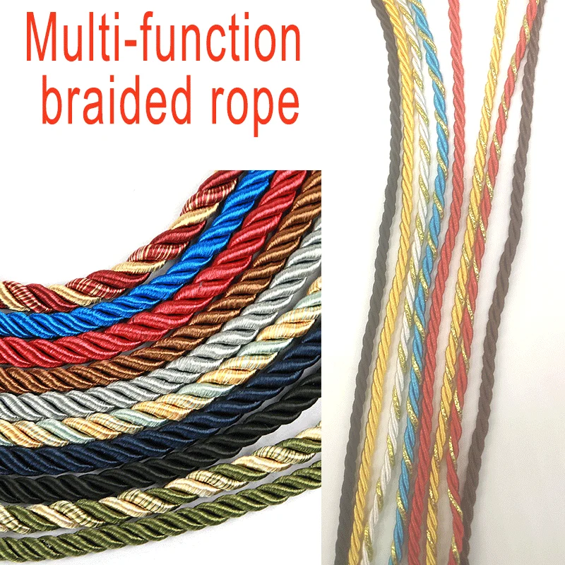 3mm 10m Twisted Cord Rope Trim - Cord Trim Twisted ulasan dan harga