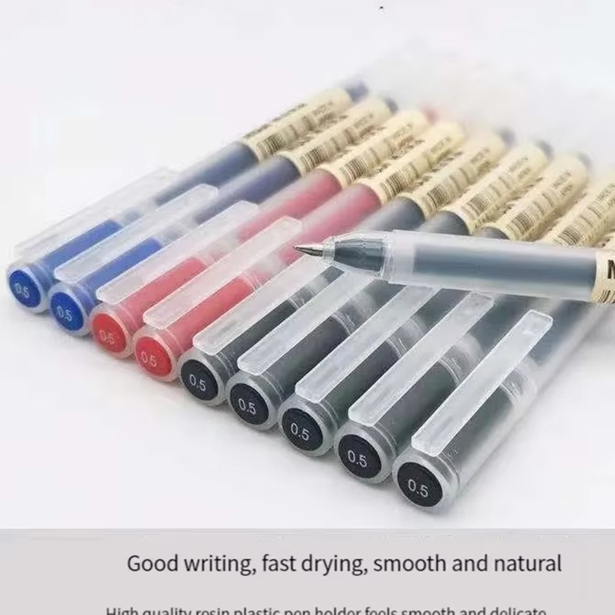 3-6Pcs Kawaii Gel Pen Black/Re - Muji Stationery Gel Pen ulasan dan harga