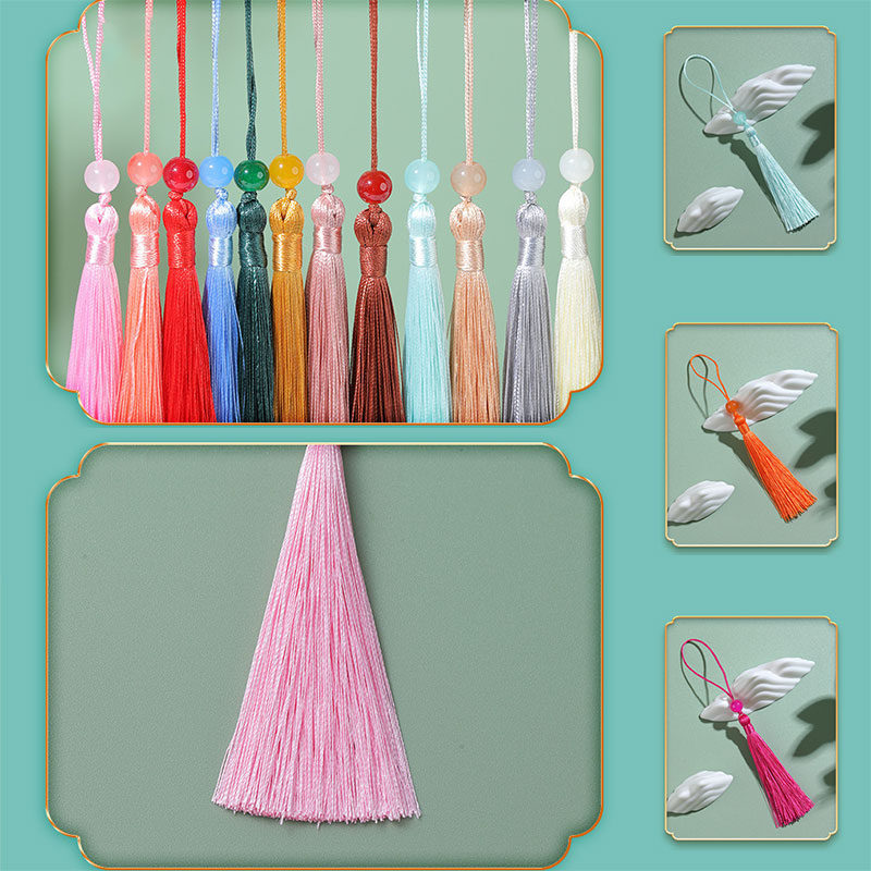 5-100Pcs Bookmark Beaded Tasse - Beaded Trim Fringe ulasan dan harga
