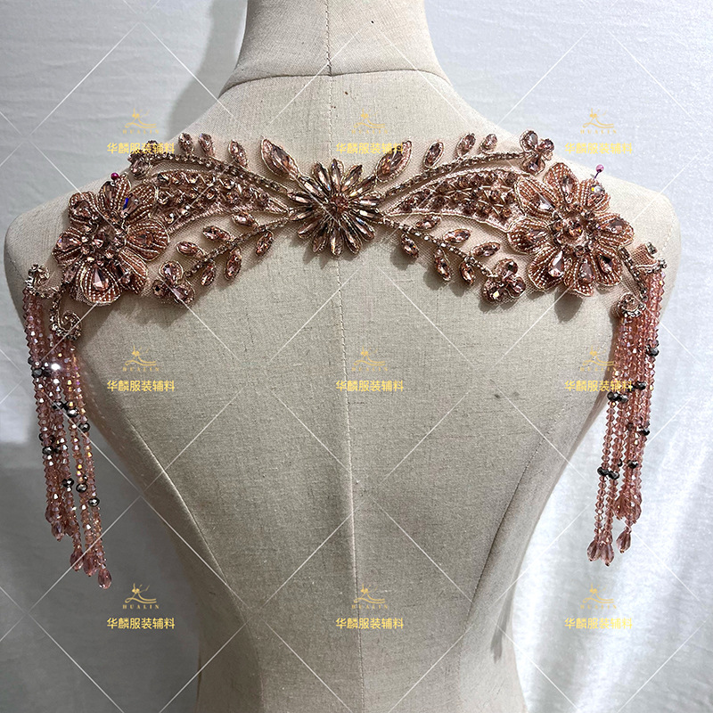 Hand Beaded Fringe Trim with P - Beaded Trim Fringe ulasan dan harga