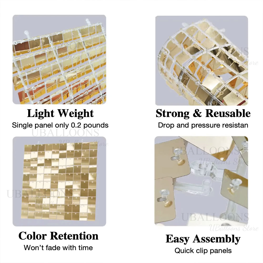 Matte Beige Gold Shimmer Sequi - Sequin Fabric Panel ulasan dan harga