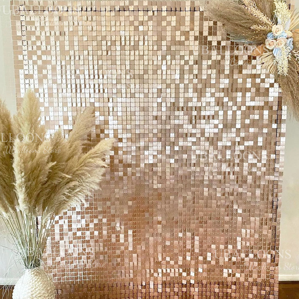 Matte Beige Gold Shimmer Sequi - Sequin Fabric Panel ulasan dan harga