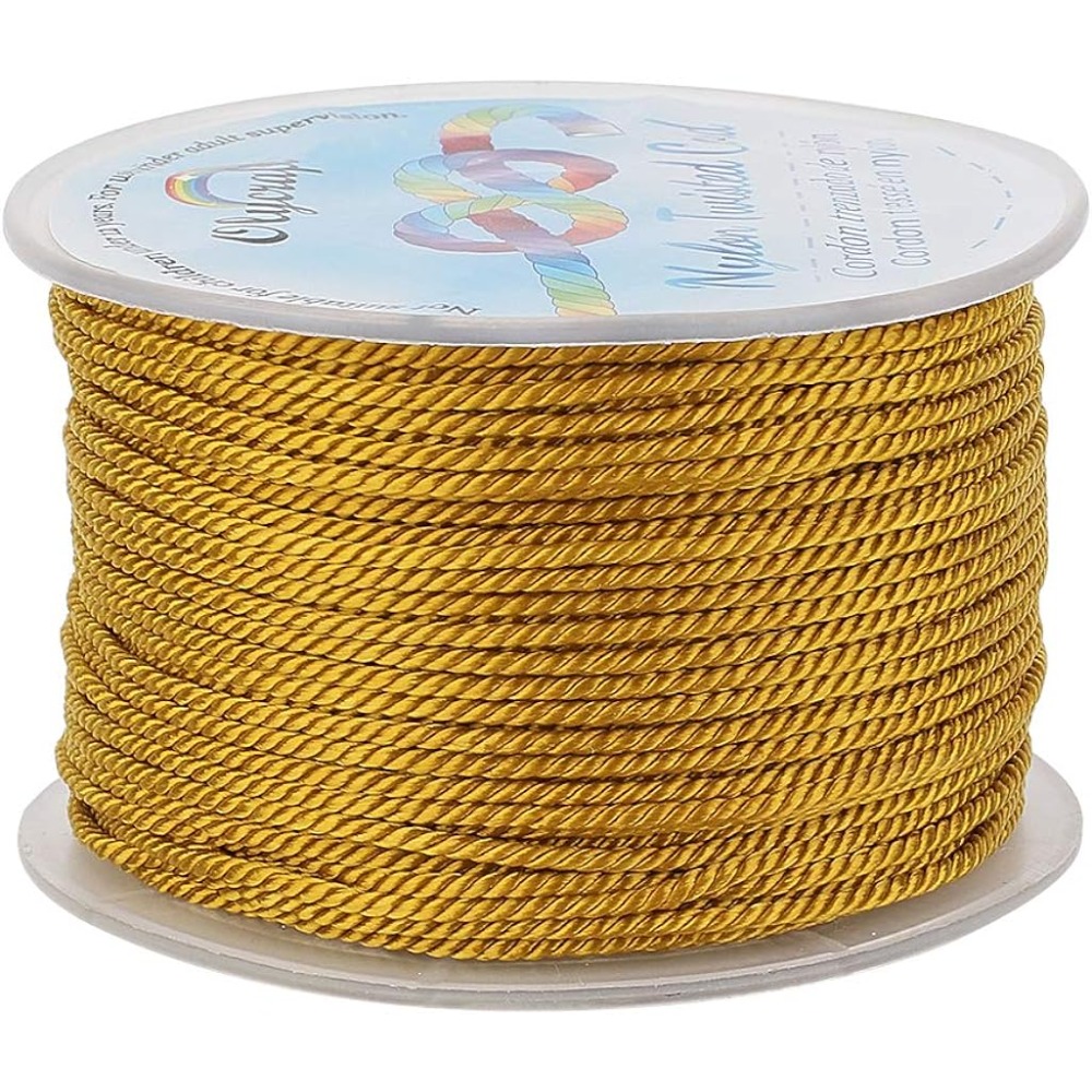 55 Yards 1mm Twisted Satin Nyl - Cord Trim Twisted ulasan dan harga