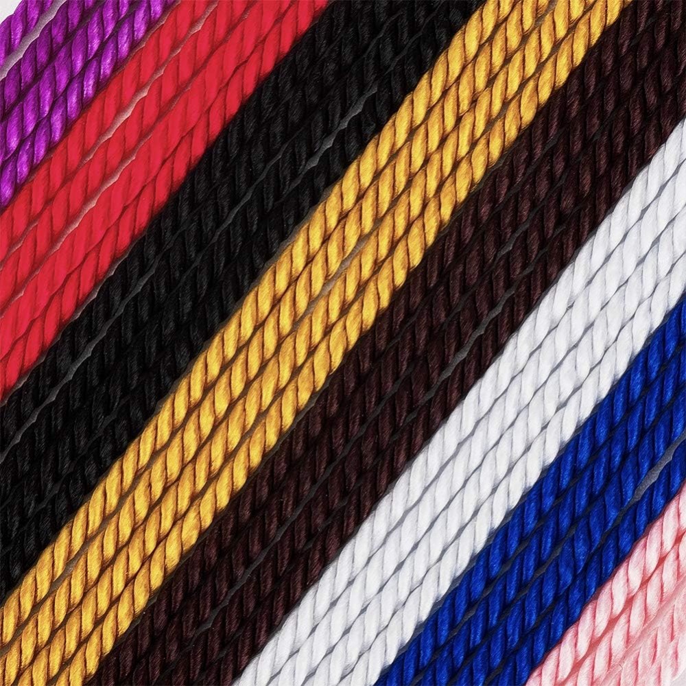 55 Yards 1mm Twisted Satin Nyl - Cord Trim Twisted ulasan dan harga
