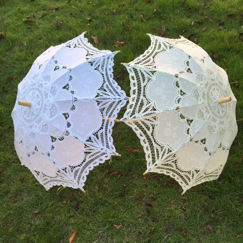 New Vintage Lace Umbrella Hand - Embroidery Craft ulasan dan harga