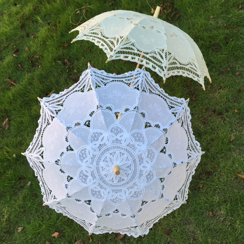 New Vintage Lace Umbrella Hand - Embroidery Craft ulasan dan harga