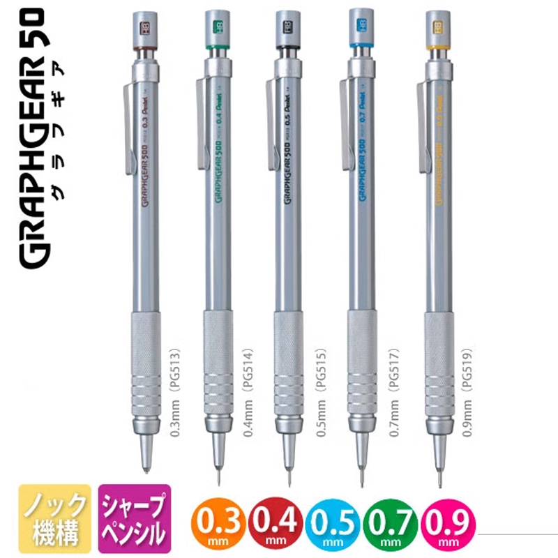 Pentel GraphGear 500 Mechanica - Pentel Pen Graphgear ulasan dan harga