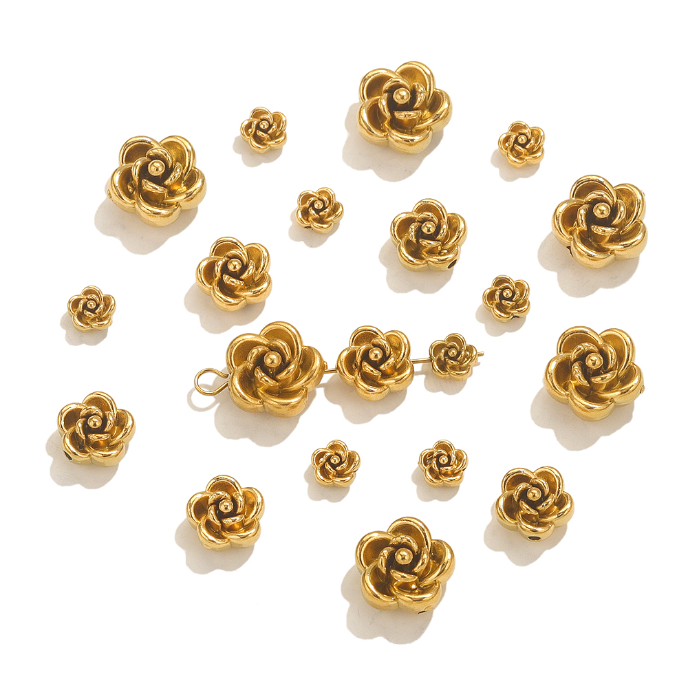 10pcs Stainless Steel Rose Flo - Embellishment Crafts ulasan dan harga