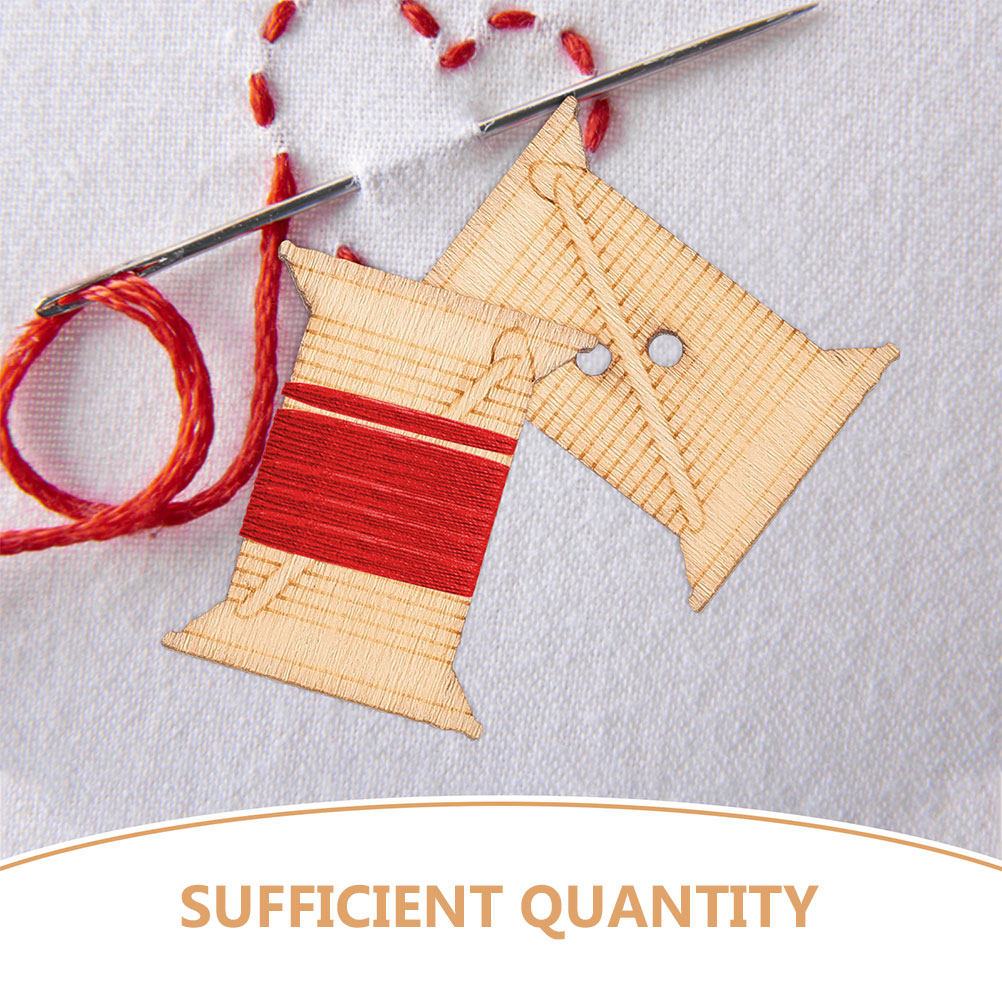 100Pcs Wooden Embroidery Floss - Embroidery Craft ulasan dan harga