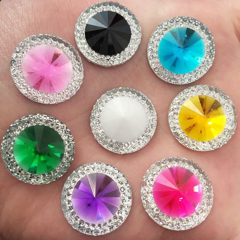 Resin 10/12/16mm Double Color  - Embellishment Glue Craft ulasan dan harga