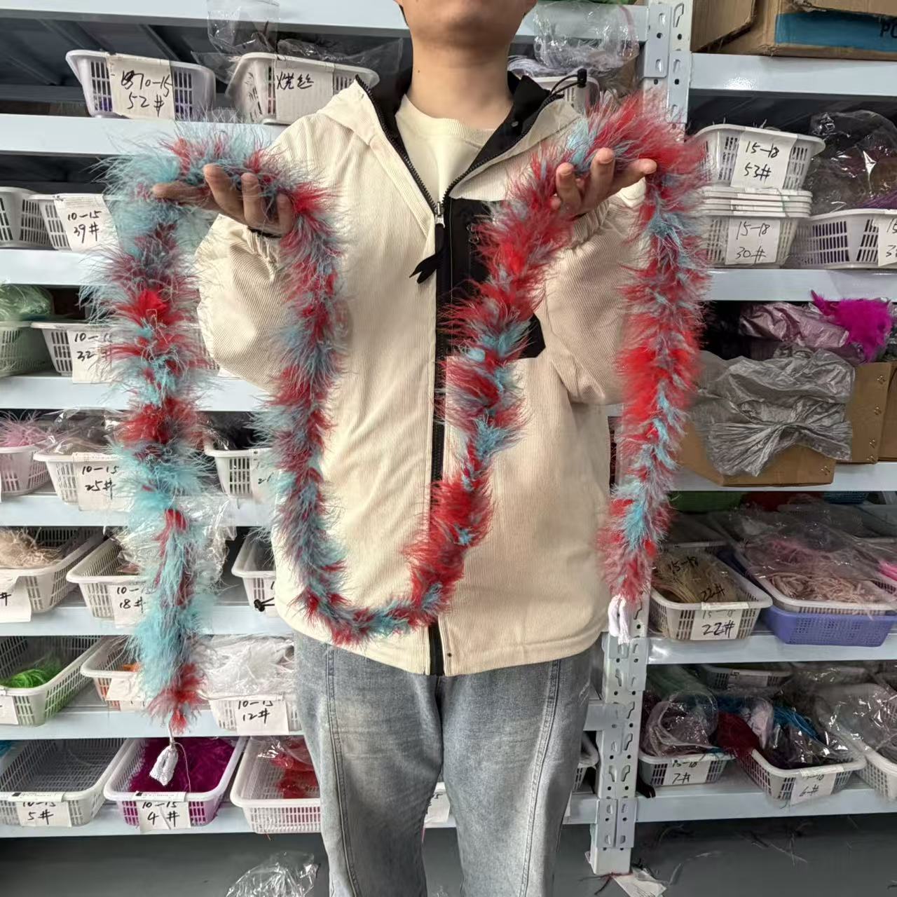 Multicolored 2Meters Marabou F - Feather Trim Marabou ulasan dan harga