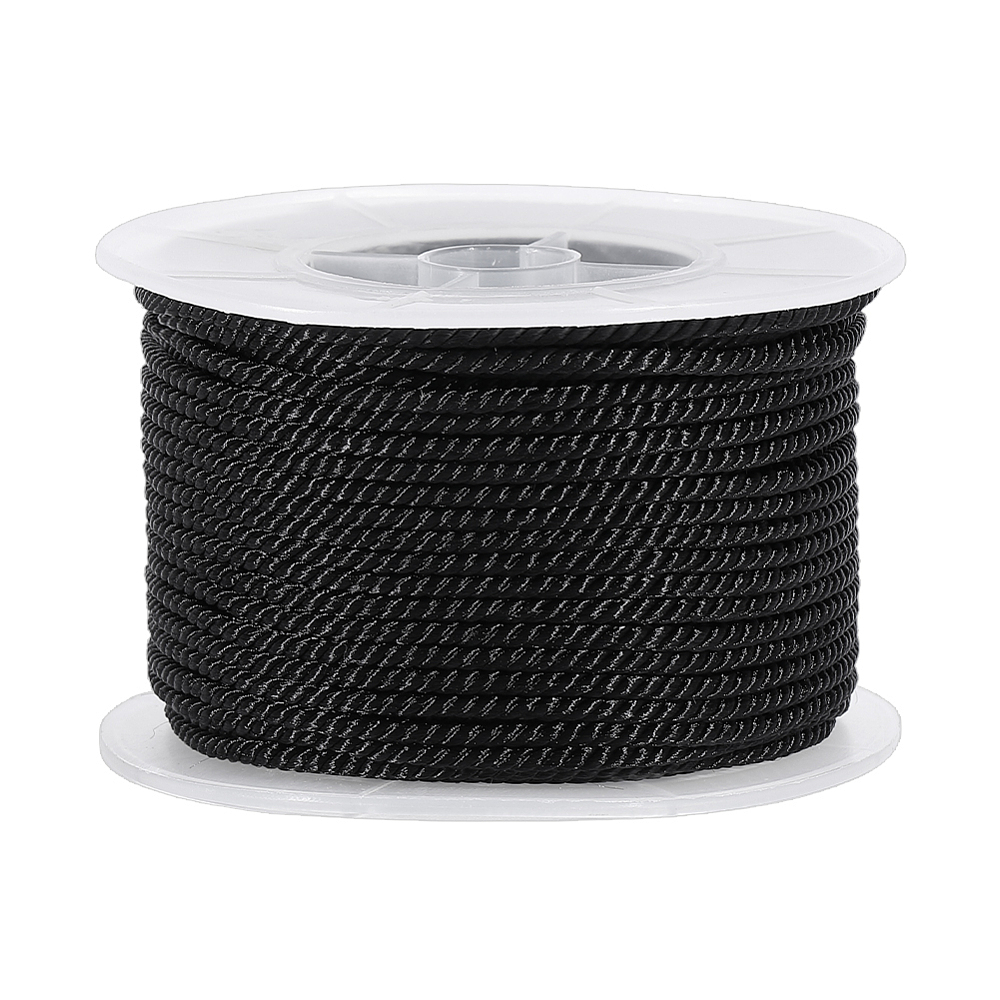 27.34 Yards Black Twisted Cord - Cord Trim Twisted ulasan dan harga