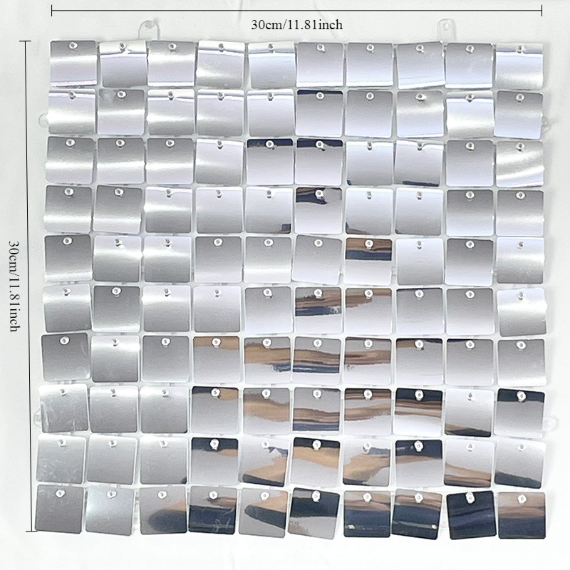 12/16/18/24PCS Shimmer Wall Ba - Sequin Fabric Panel ulasan dan harga