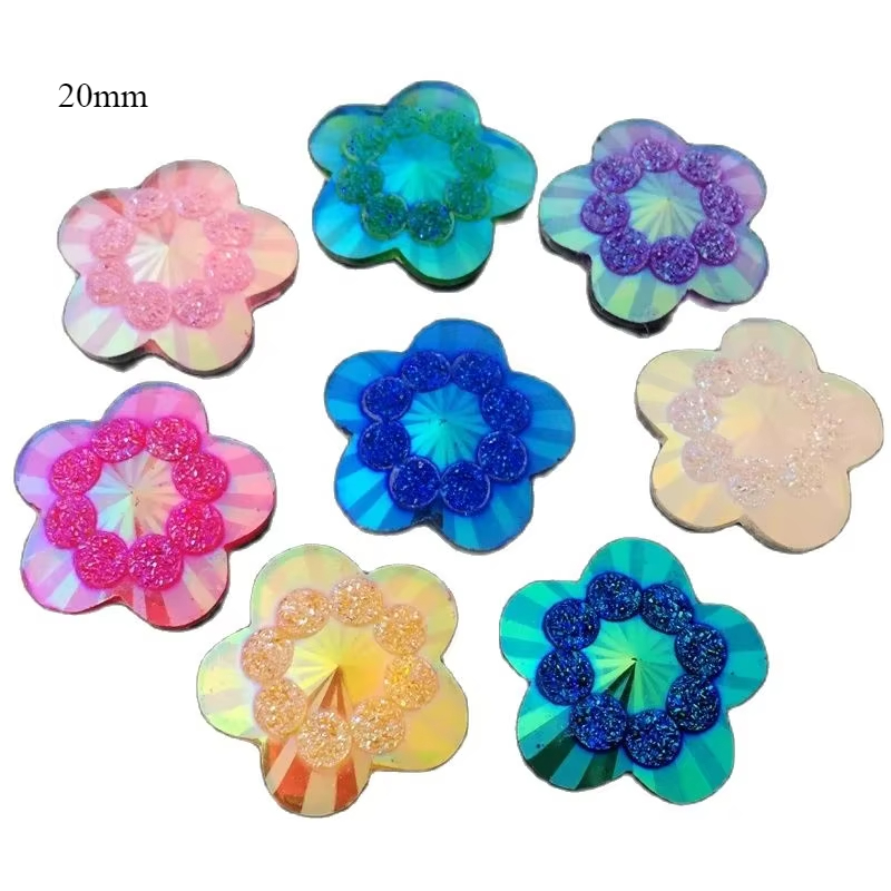 20pcs 20mm ab mixed color flow - Embellishment Glue Craft ulasan dan harga