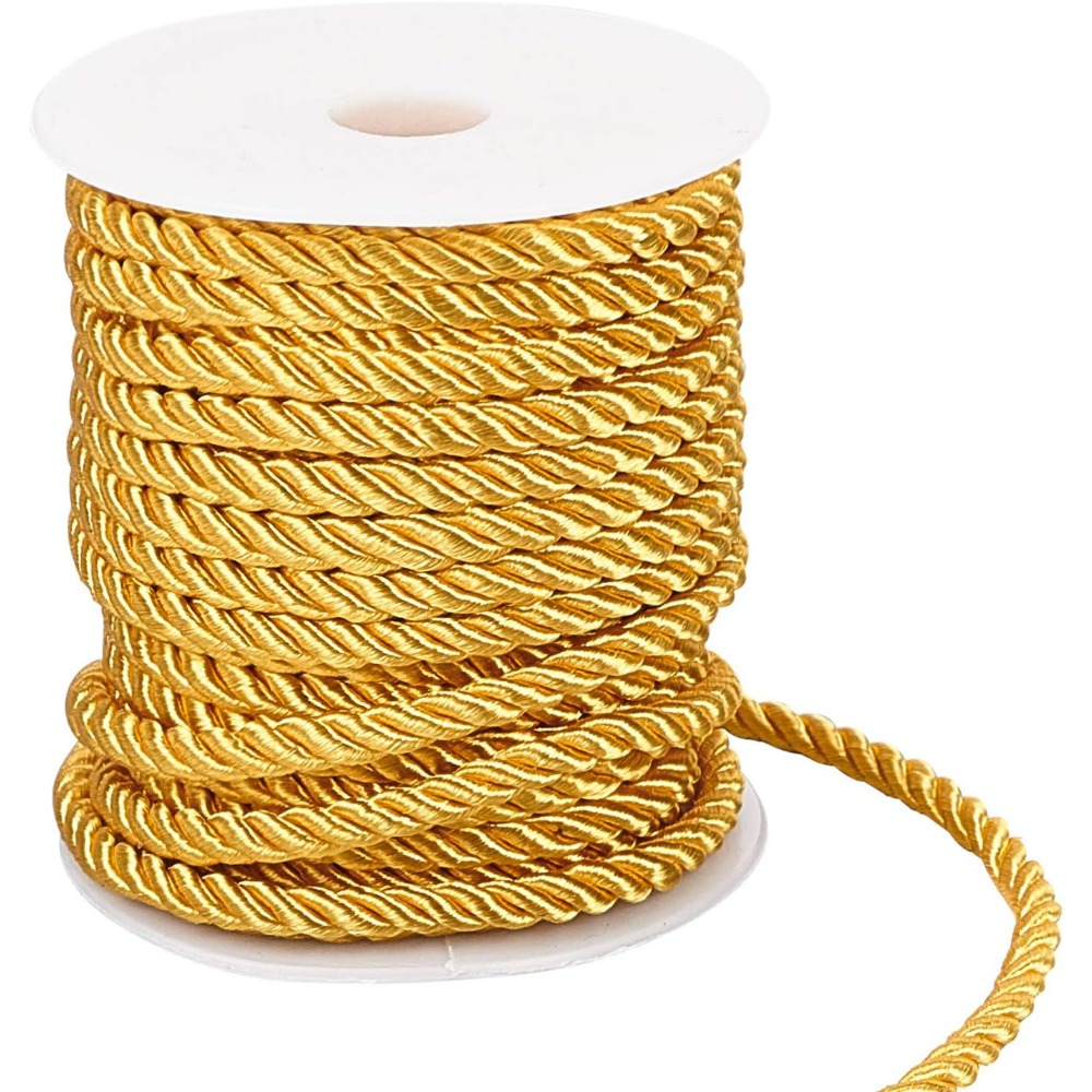 59 Feet Gold Cord 5mm Twisted  - Cord Trim Twisted ulasan dan harga