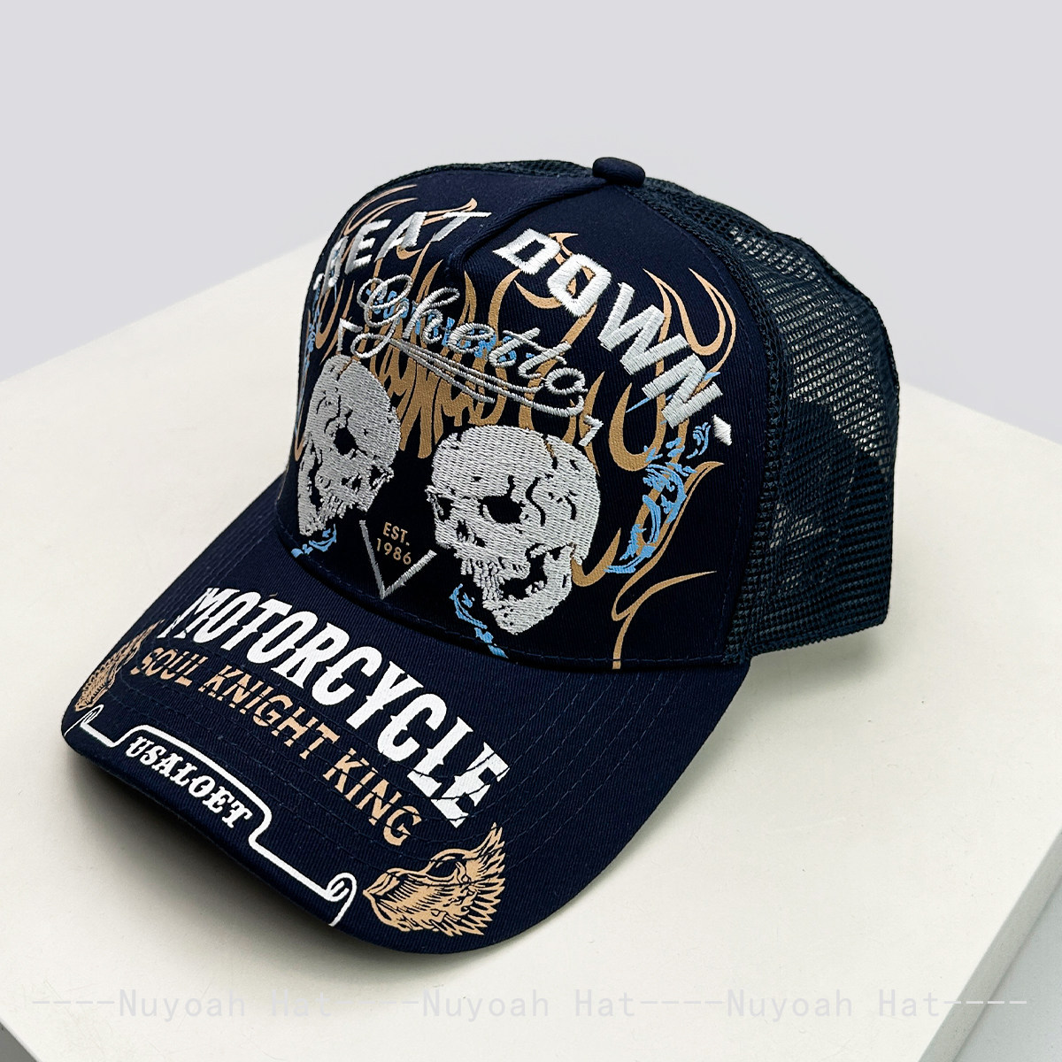 Skull Flame Embroidery Hard To - Embroidery Craft ulasan dan harga