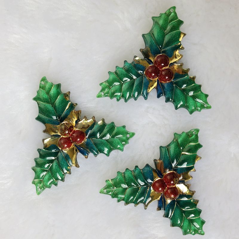 8PCS 40x41mm Resin Christmas L - Embellishment Glue Craft ulasan dan harga