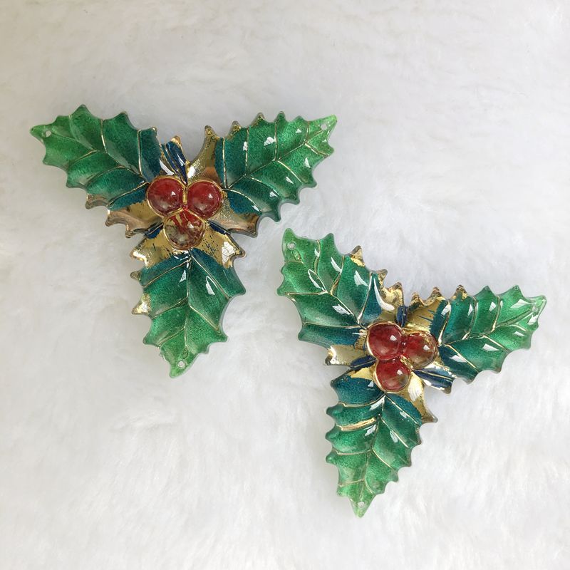 8PCS 40x41mm Resin Christmas L - Embellishment Glue Craft ulasan dan harga