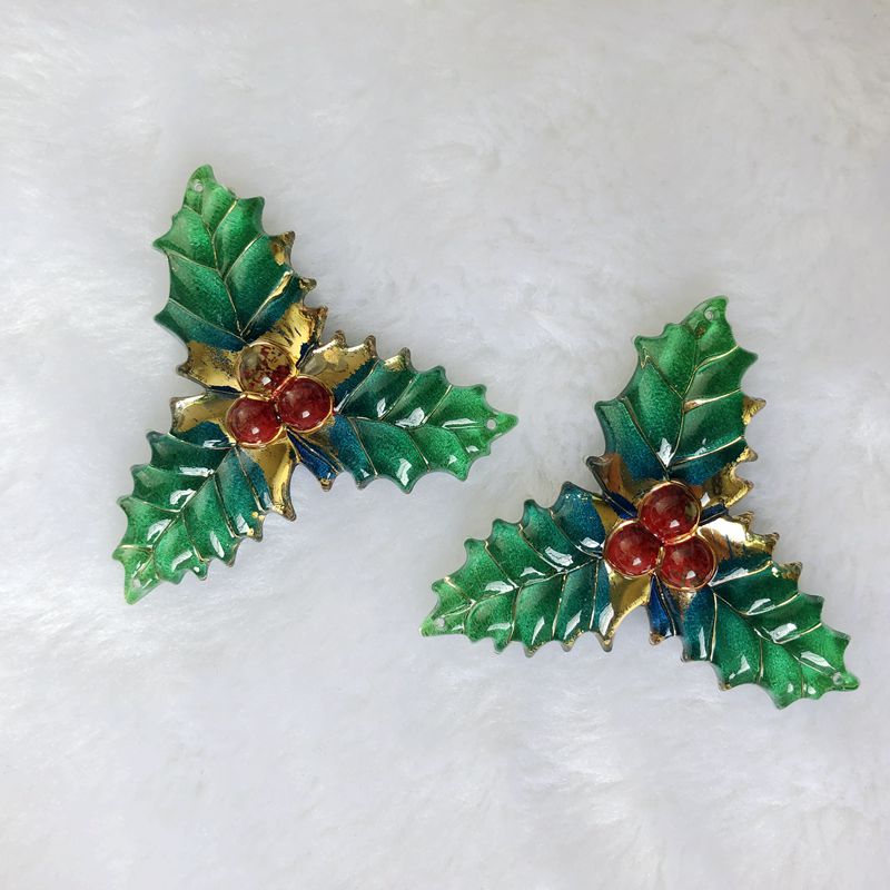 8PCS 40x41mm Resin Christmas L - Embellishment Glue Craft ulasan dan harga