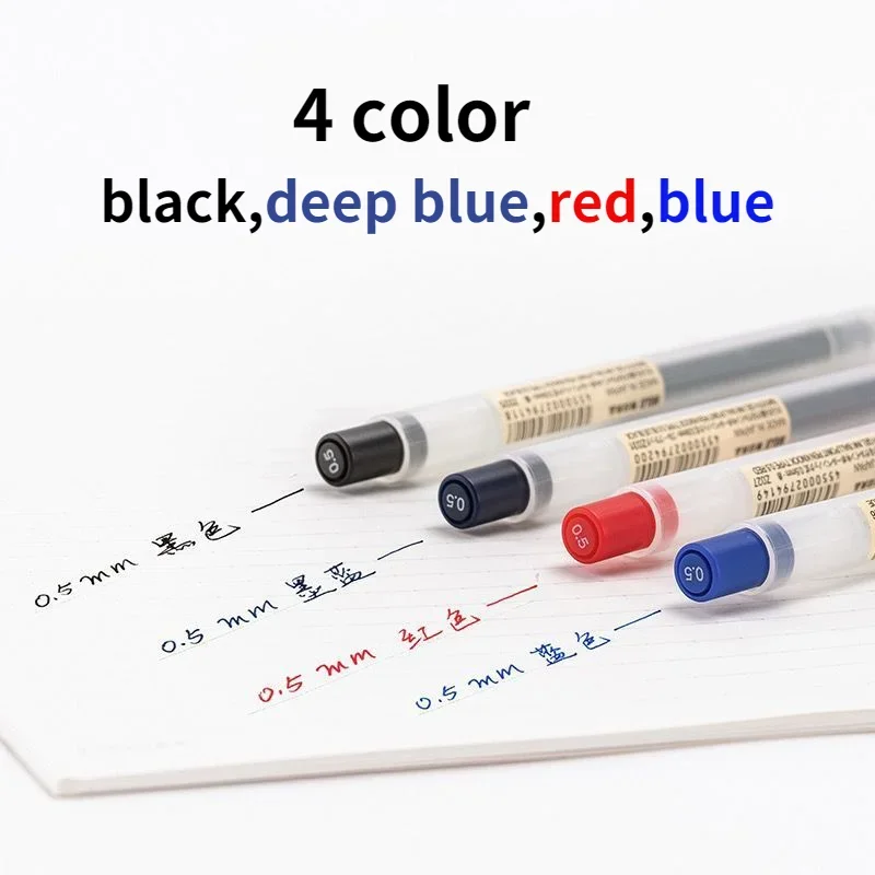 10pcs Press pen refills with 1 - Muji Stationery Gel Pen ulasan dan harga