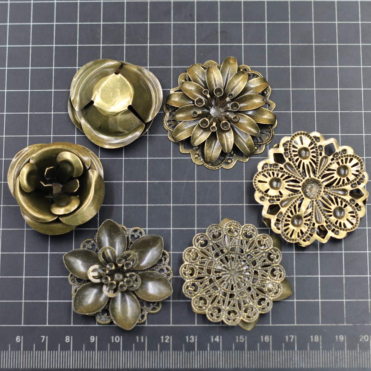 6Pcs Embellishments Combinatio - Embellishment Crafts ulasan dan harga