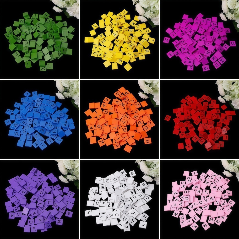 100PCS  Wooden Letter Cubes fo - Craft Embellishment ulasan dan harga