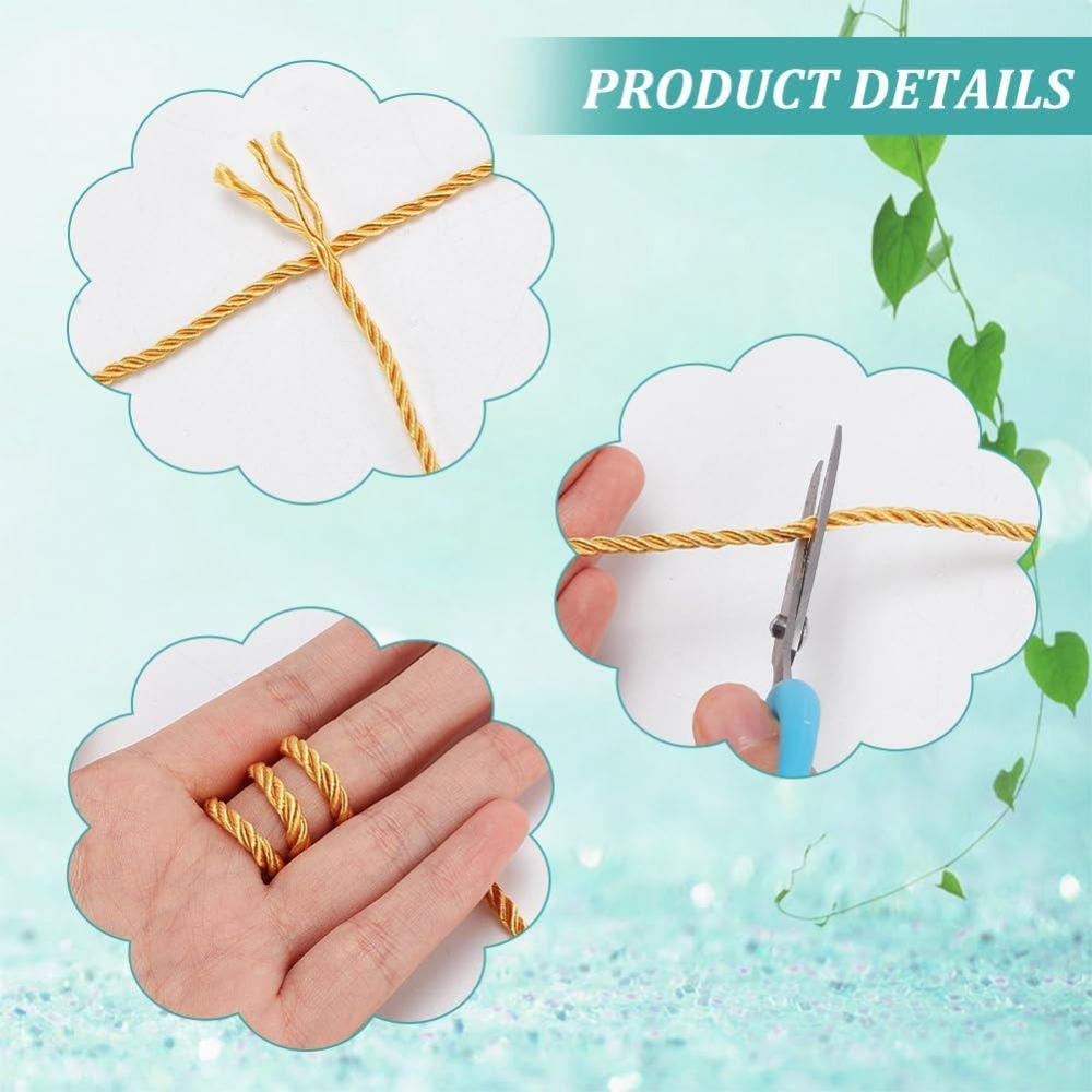 1 Roll 32 Yards Twisted Cord T - Cord Trim Twisted ulasan dan harga