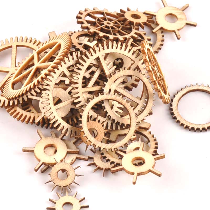 20-40mm 36pcs Unfinished Wood  - Craft Embellishment ulasan dan harga