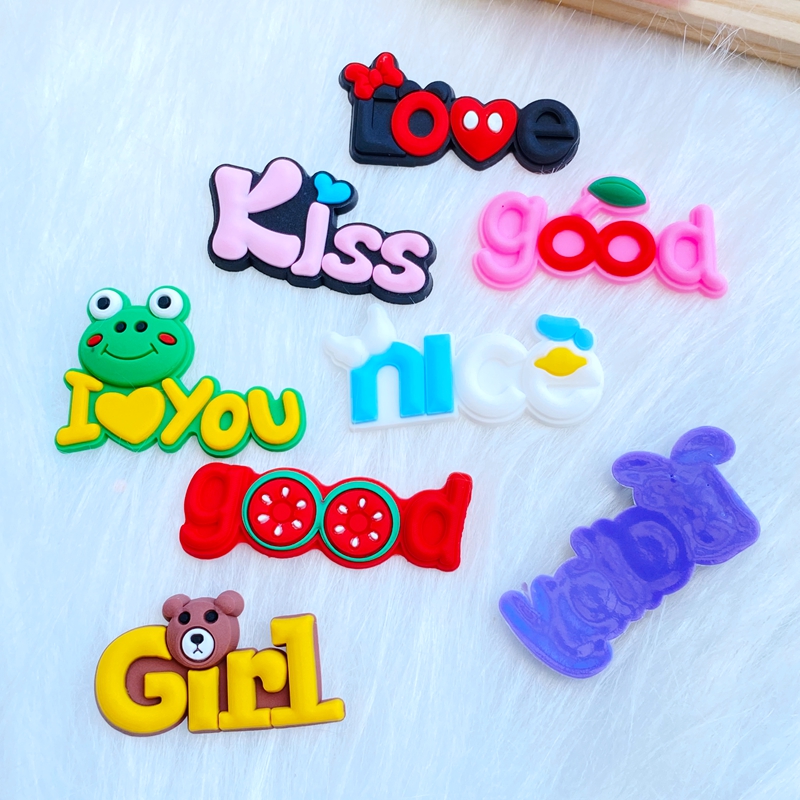 20pcs New Mini Lovely Letters  - Embellishment Glue Craft ulasan dan harga