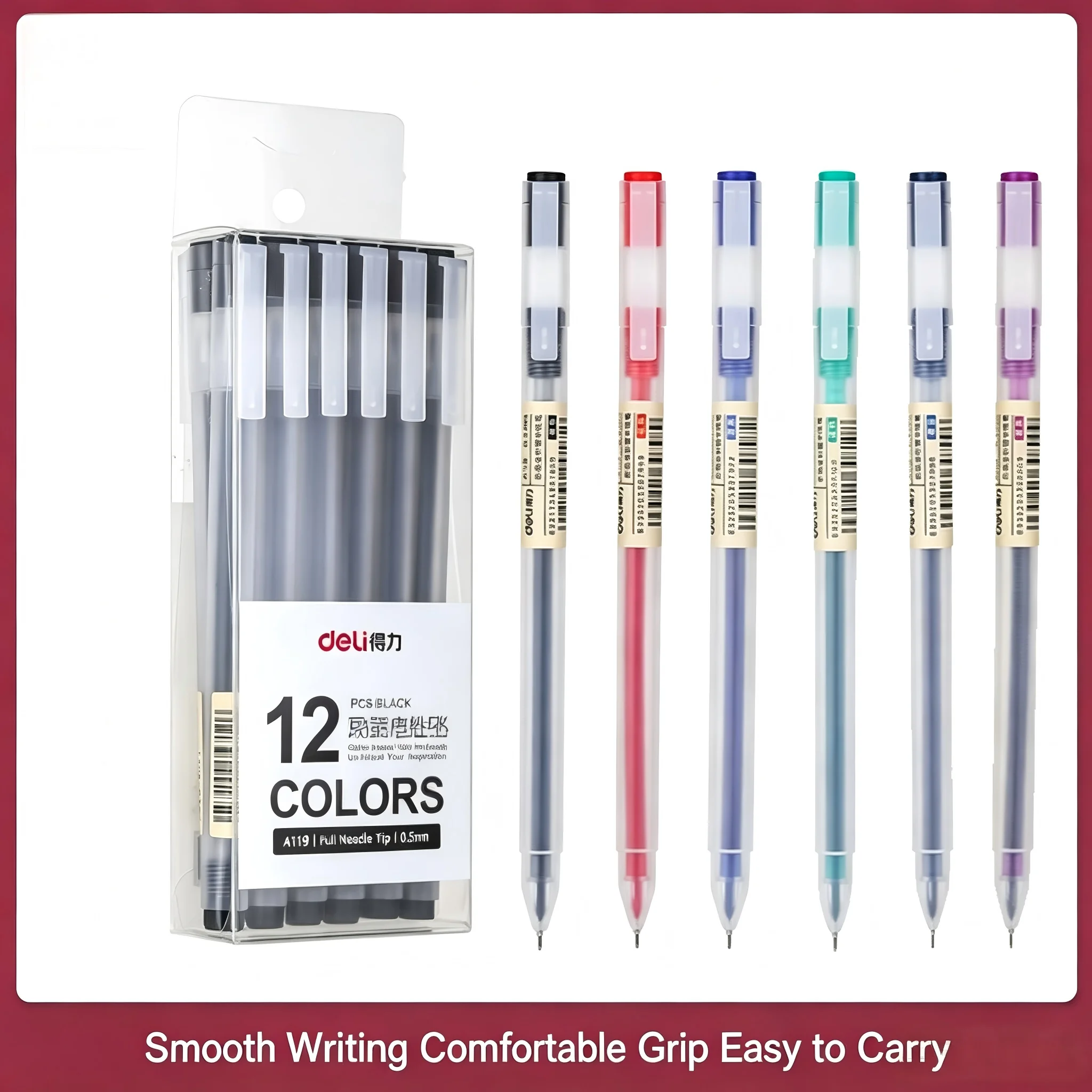 A119 Black Gel Pens 0.5mm Full - Muji Stationery Gel Pen ulasan dan harga
