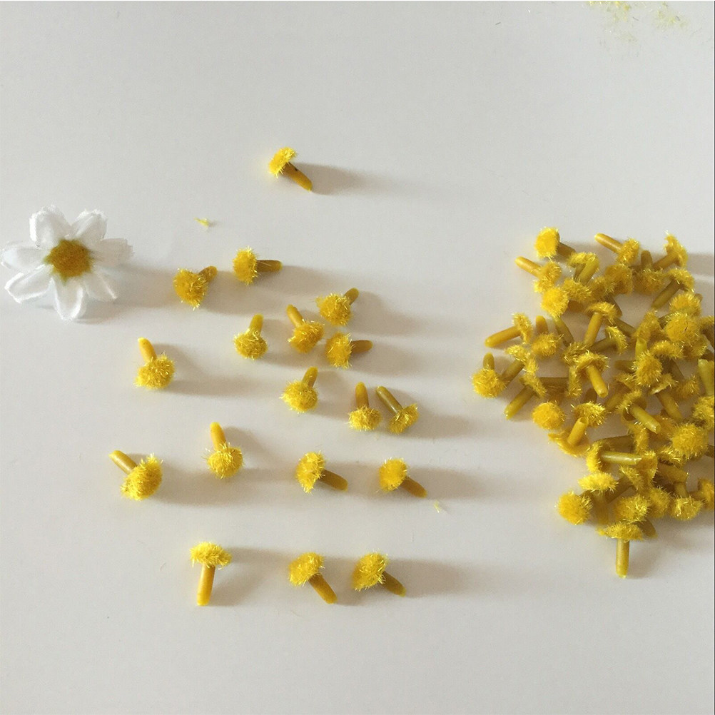200Pcs Sunflower Stamens Simul - Embellishment Crafts ulasan dan harga