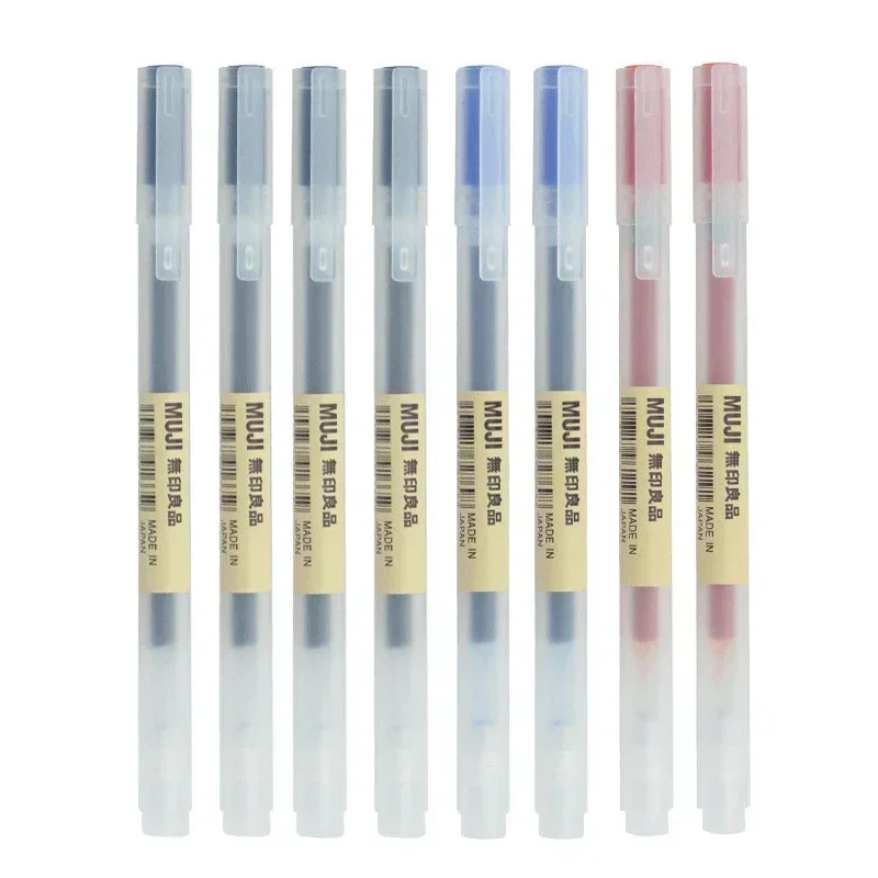 6/8Pcs/Set MUJIs Gel Pen Black - Muji Stationery Gel Pen ulasan dan harga