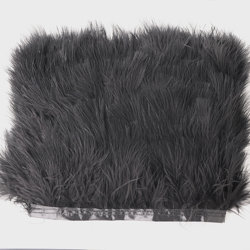 Black White Turkey Feathers Tr - Feather Trim Marabou ulasan dan harga