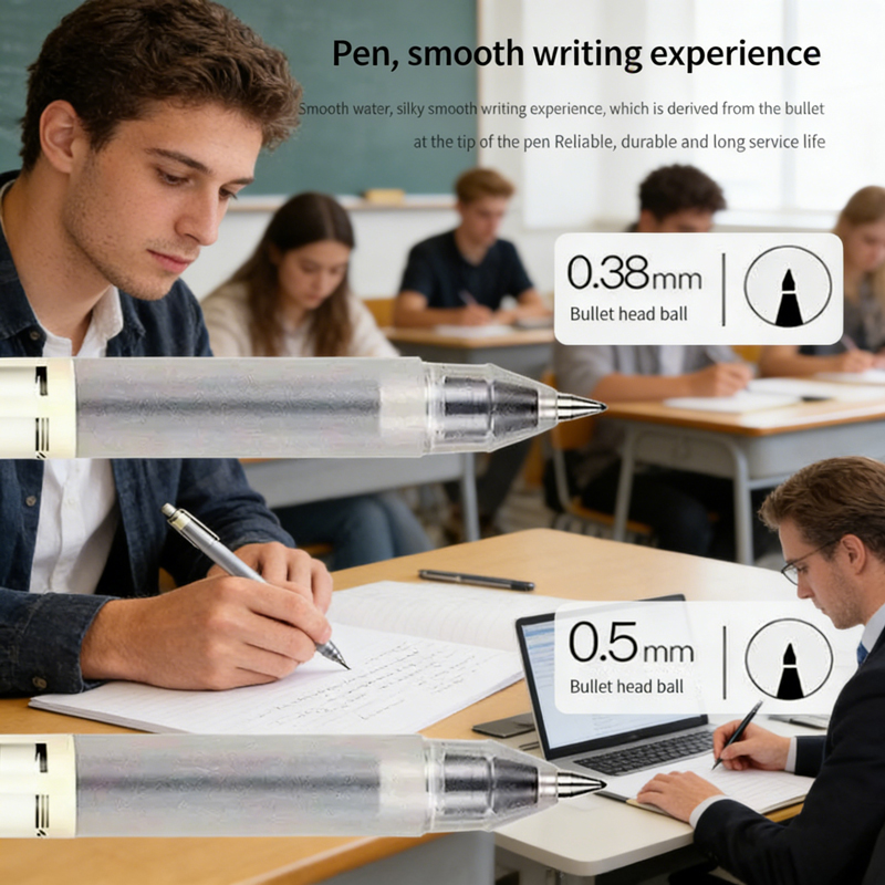 6/8Pcs MUJIs Style Gel Pens, B - Muji Stationery Gel Pen ulasan dan harga