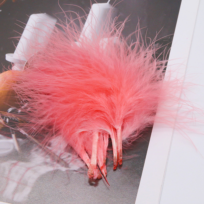 8-12cm Colored Plumas Natural  - Feather Trim Marabou ulasan dan harga