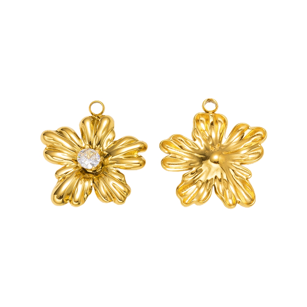5pcs Gold Stainless Steel Flow - Embellishment Crafts ulasan dan harga